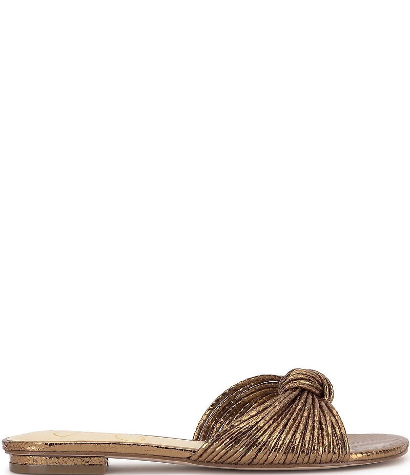 Jessica Simpson Dydra Embossed Knotted Flat Sandals