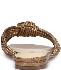 Jessica Simpson Dydra Embossed Knotted Flat Sandals
