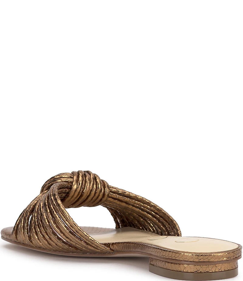 Jessica Simpson Dydra Embossed Knotted Flat Sandals