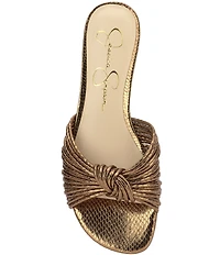 Jessica Simpson Dydra Embossed Knotted Flat Sandals