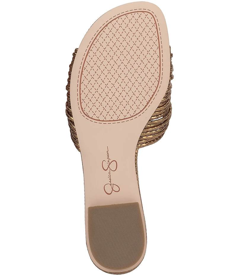 Jessica Simpson Dydra Embossed Knotted Flat Sandals