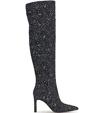 Jessica Simpson Earon Bandana Print Rhinestone Tall Boots