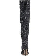 Jessica Simpson Earon Bandana Print Rhinestone Tall Boots