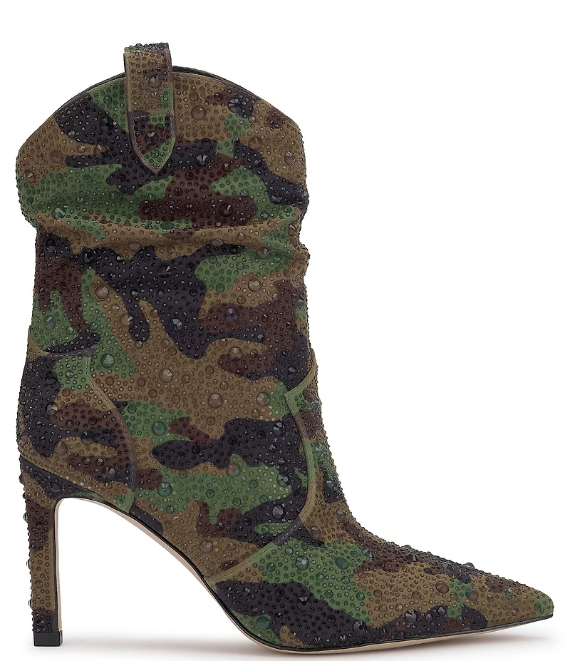 Jessica Simpson Evgena Camo Embellished Western Booties