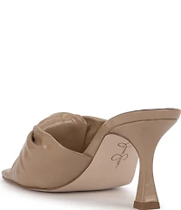 Jessica Simpson Evirra Patent Knotted Dress Slide Sandals