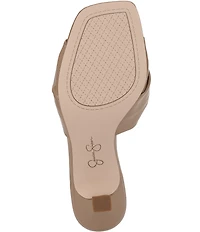 Jessica Simpson Evirra Patent Knotted Dress Slide Sandals