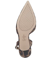 Jessica Simpson Fyvera Leopard Rhinestone Slingback Pumps
