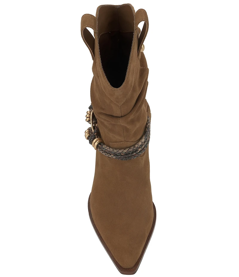 Jessica Simpson Hanie Suede Western Slouch Boots