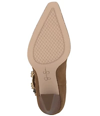 Jessica Simpson Hanie Suede Western Slouch Boots