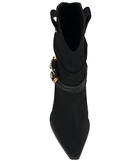 Jessica Simpson Hanie Suede Western Slouch Boots