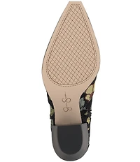 Jessica Simpson Helvona Floral Print Western Booties