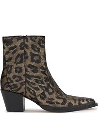 Jessica Simpson Helvona Leopard Print Western Booties
