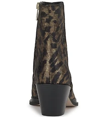 Jessica Simpson Helvona Leopard Print Western Booties