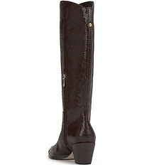 Jessica Simpson Hemmia Embossed Knee High Boots