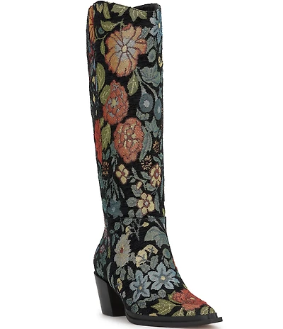 Jessica Simpson Hemmia Floral Tall Boots