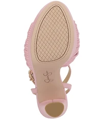 Jessica Simpson Immie Knot Detail Ankle Wrap Platform Block Heel Dress Sandals