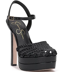 Jessica Simpson Inaia Braided Embossed Platform Pumps