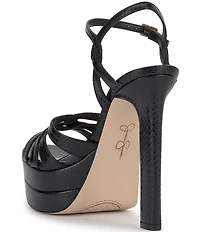 Jessica Simpson Itzari Embossed Double Platform Dress Sandals