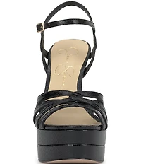 Jessica Simpson Itzari Embossed Double Platform Dress Sandals