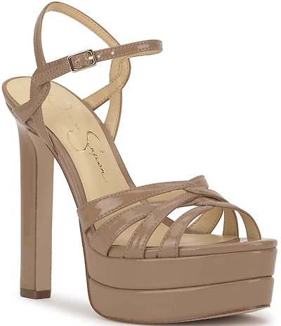 Jessica Simpson Itzari Patent Double Platform Dress Sandals