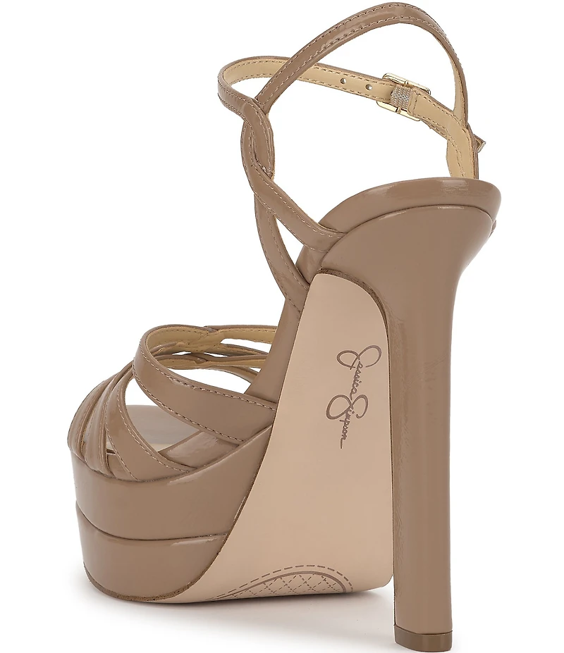 Jessica Simpson Itzari Patent Double Platform Dress Sandals