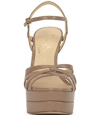 Jessica Simpson Itzari Patent Double Platform Dress Sandals