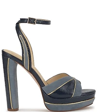 Jessica Simpson Ivrae Embossed Platform Dress Sandals