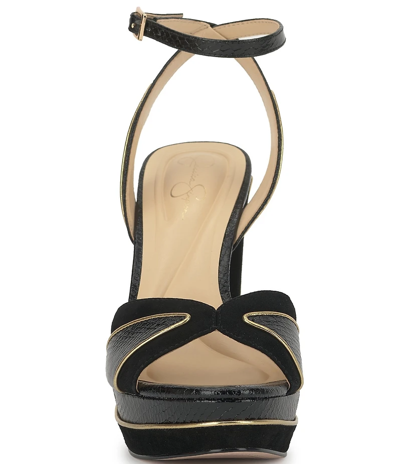 Jessica Simpson Ivrae Embossed Platform Dress Sandals