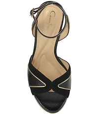 Jessica Simpson Ivrae Embossed Platform Dress Sandals