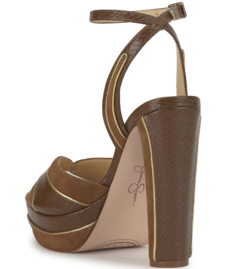 Jessica Simpson Ivrae Embossed Platform Dress Sandals
