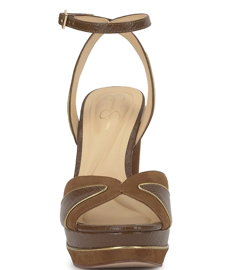 Jessica Simpson Ivrae Embossed Platform Dress Sandals