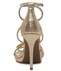 Jessica Simpson Jaeya Metallic Rhinestone Strappy Dress Sandals
