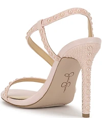 Jessica Simpson Jaycin Pearl Embellished Slingback Dress Sandals