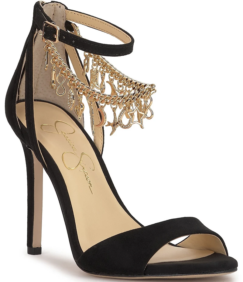Jessica Simpson Jetser Chain Medallion Hardware Dress Sandals