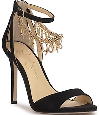 Jessica Simpson Jetser Chain Medallion Hardware Dress Sandals