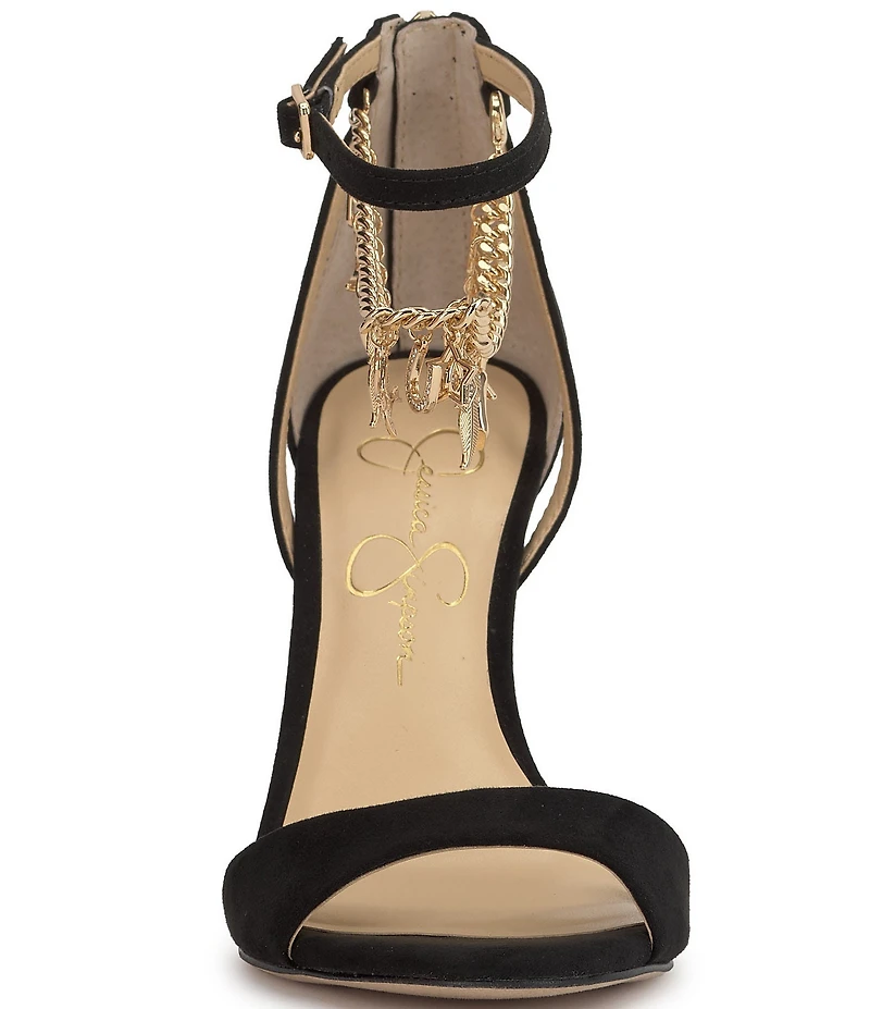 Jessica Simpson Jetser Chain Medallion Hardware Dress Sandals
