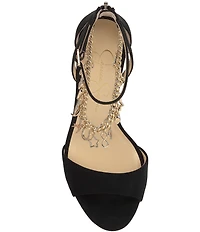 Jessica Simpson Jetser Chain Medallion Hardware Dress Sandals