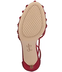 Jessica Simpson Jittale Satin Rhinestone Strappy Dress Pumps