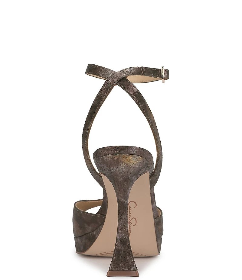 Jessica Simpson Jixte Metallic Platform Dress Sandals