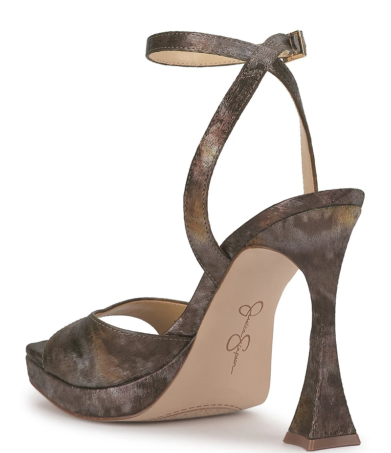 Jessica Simpson Jixte Metallic Platform Dress Sandals