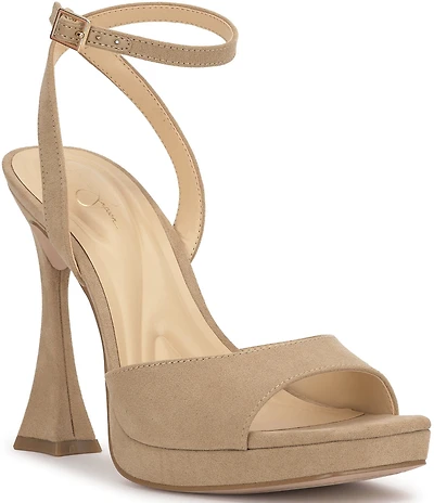 Jessica Simpson Jixte Sculptural Ankle Wrap Platform Dress Sandals