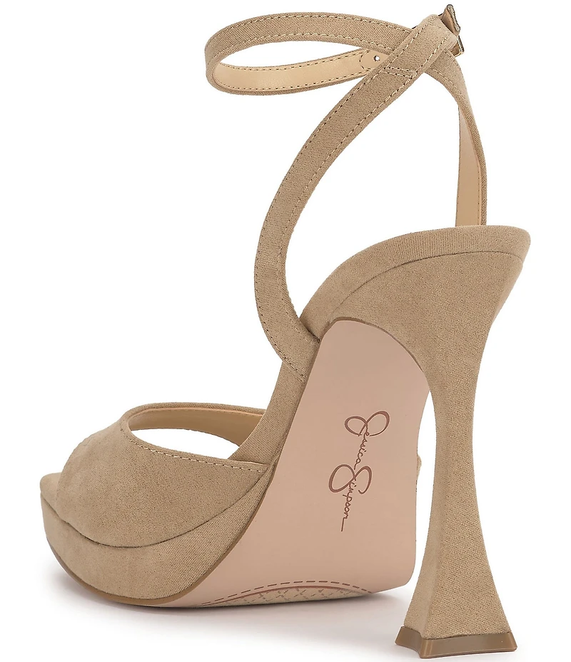 Jessica Simpson Jixte Sculptural Ankle Wrap Platform Dress Sandals