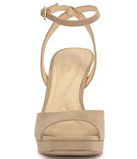 Jessica Simpson Jixte Sculptural Ankle Wrap Platform Dress Sandals