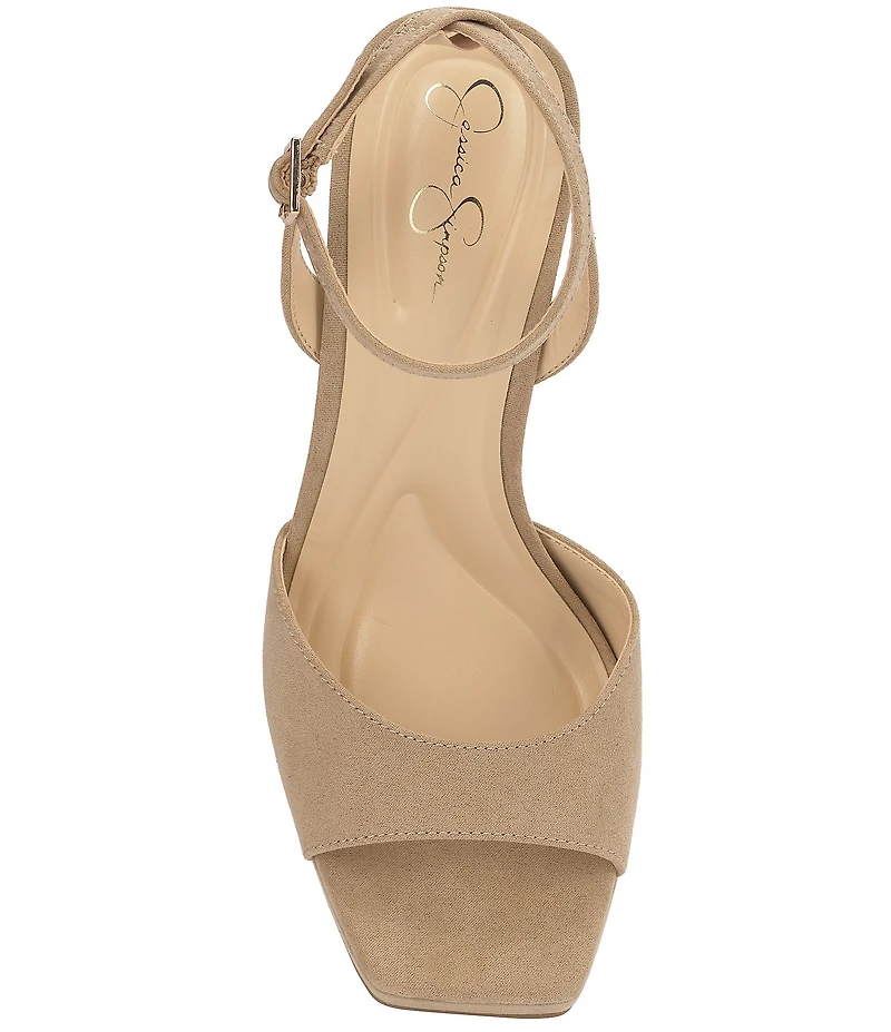 Jessica Simpson Jixte Sculptural Ankle Wrap Platform Dress Sandals