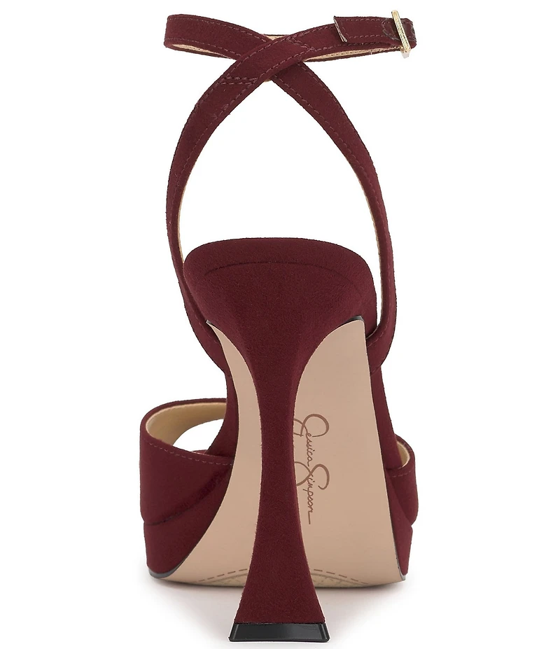 Jessica Simpson Jixte Sculptural Ankle Wrap Platform Dress Sandals