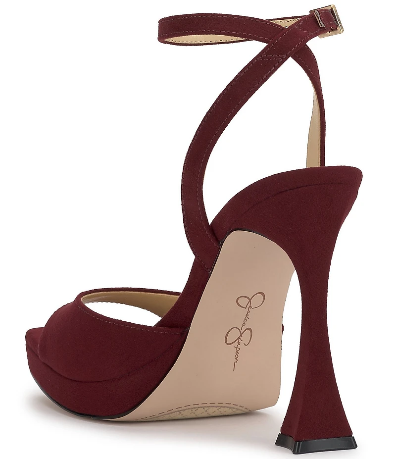 Jessica Simpson Jixte Sculptural Ankle Wrap Platform Dress Sandals