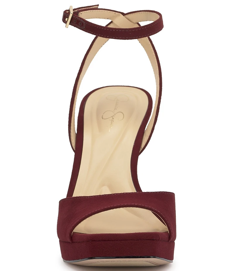 Jessica Simpson Jixte Sculptural Ankle Wrap Platform Dress Sandals