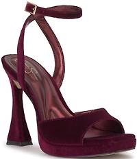 Jessica Simpson Jixte Velvet Platform Dress Sandals