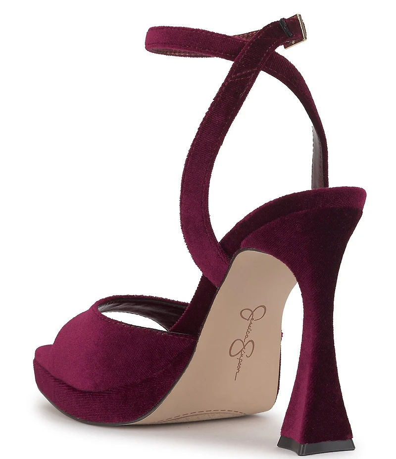 Jessica Simpson Jixte Velvet Platform Dress Sandals
