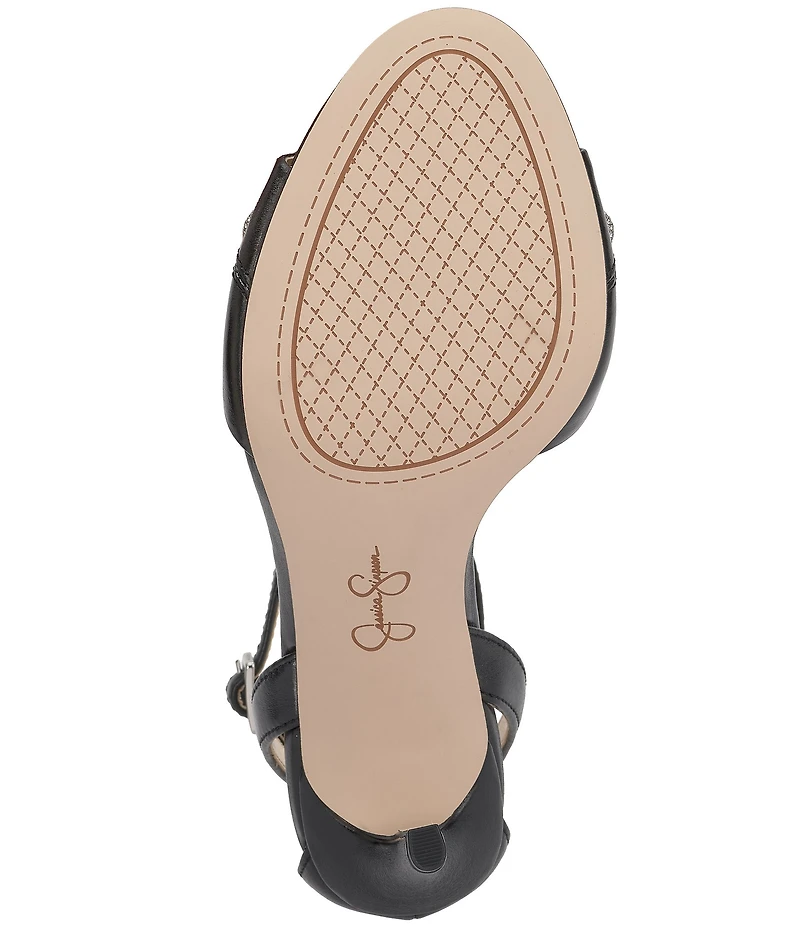 Jessica Simpson Juminee Leather Ornamented Dress Sandals